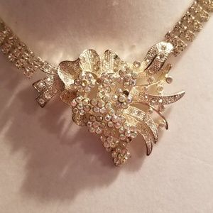 Vintage Crystal Rhinestone Necklace